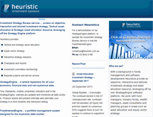 Tablet Screenshot of heuristic.com.au